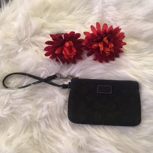 Coach Handbags - Coach Black Wristlet